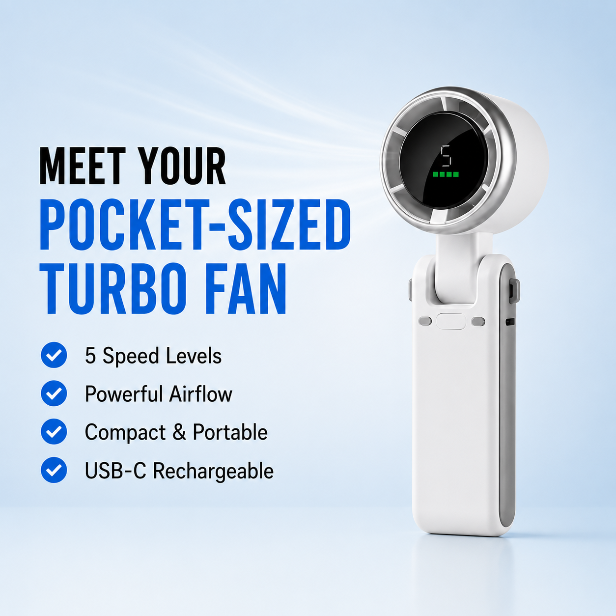 3 In 1 Portable Turbo  Fan