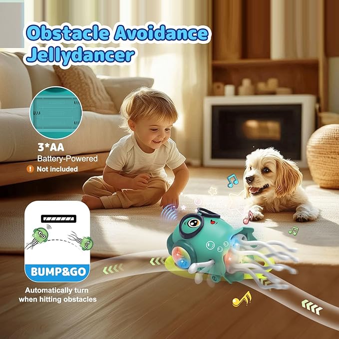 Twist - Jellyfish Musical Bump & Go Toy